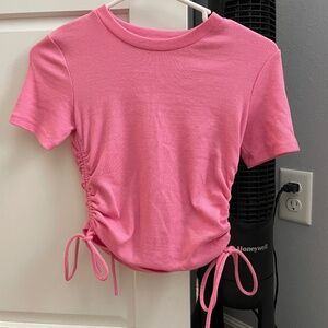 Small Pink Cinched Zara Top